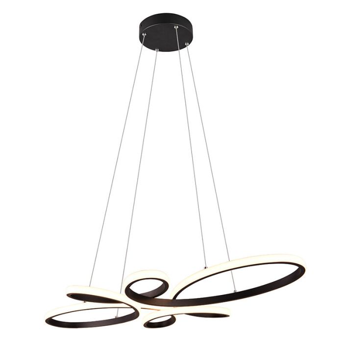Lámpara colgante diseño negra, Vikash, 32W, 3000K LED, regulable en 3 pasos