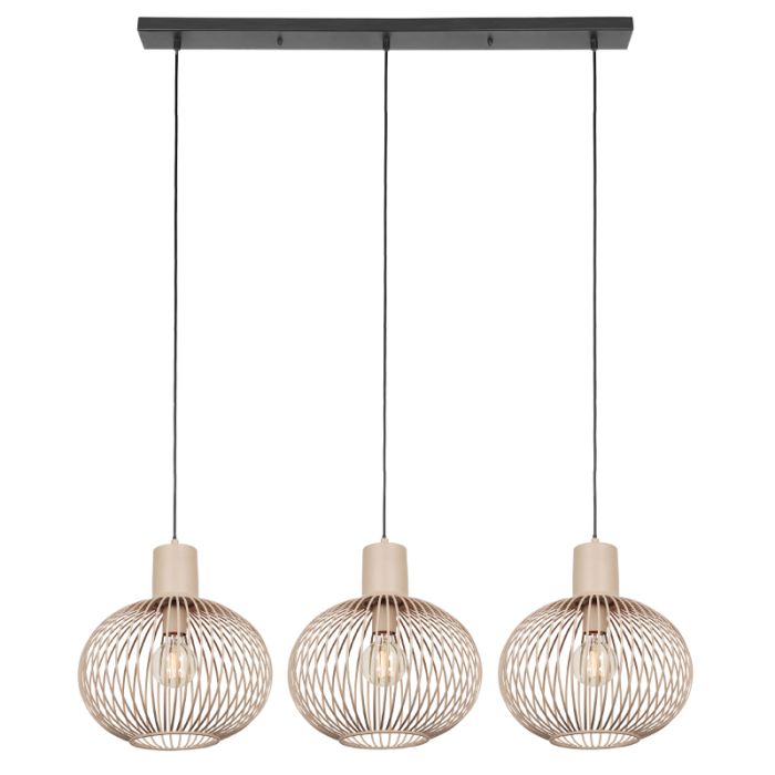 Lámpara colgante industrial beige, Gjalt