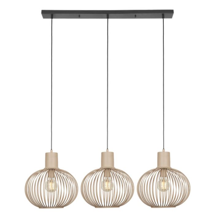 Lámpara colgante industrial beige, Gjalt