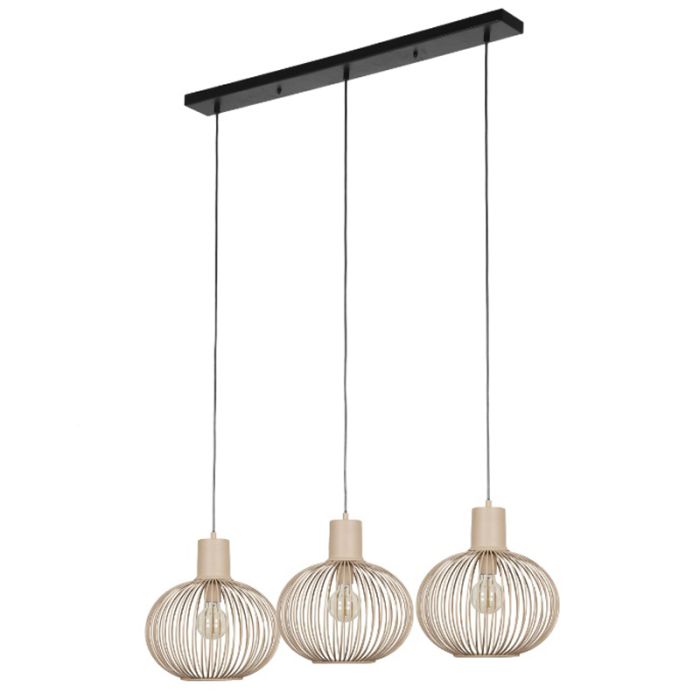 Lámpara colgante industrial beige, Gjalt