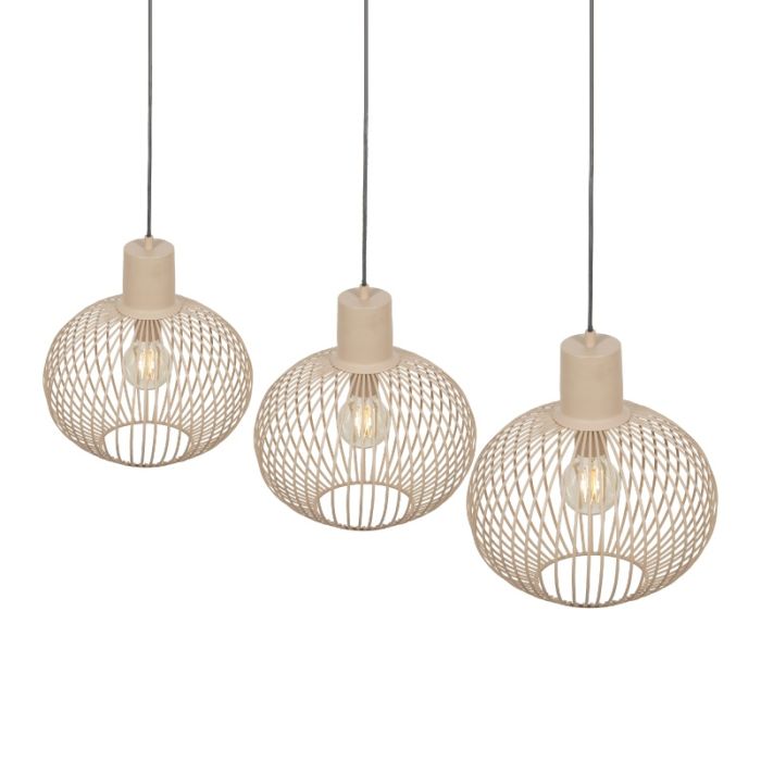 Lámpara colgante industrial beige, Gjalt