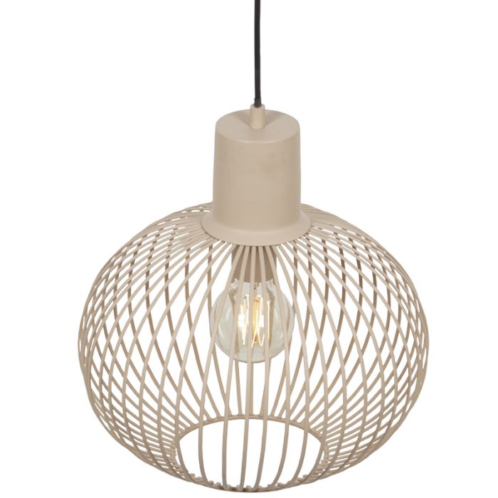 Lámpara colgante industrial beige, Gjalt
