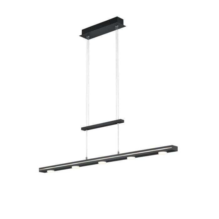 Lámpara colgante moderna negra, Awa, 3,5W, ajustable entre luz blanco cálido y frío LED