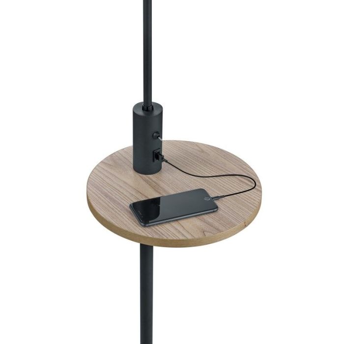 Lámpara de pie moderna gris, Logiso