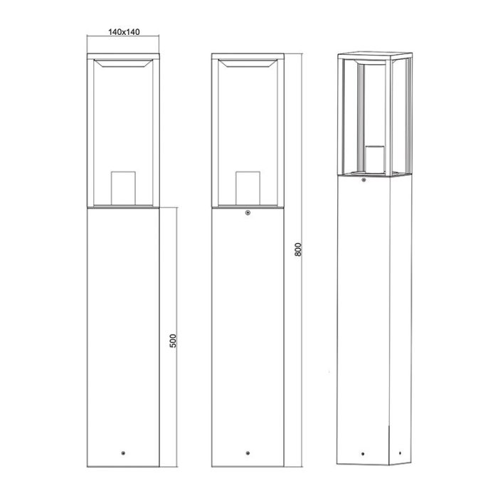 Lámpara exterior moderna antracita, Sanna, IP44