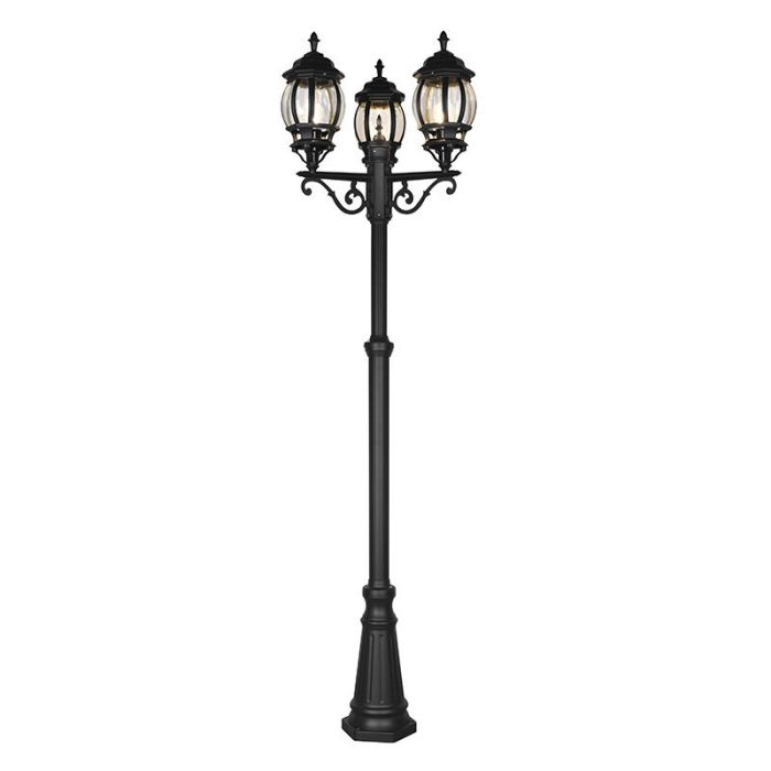 Farola antigua negra, Evander, IP23