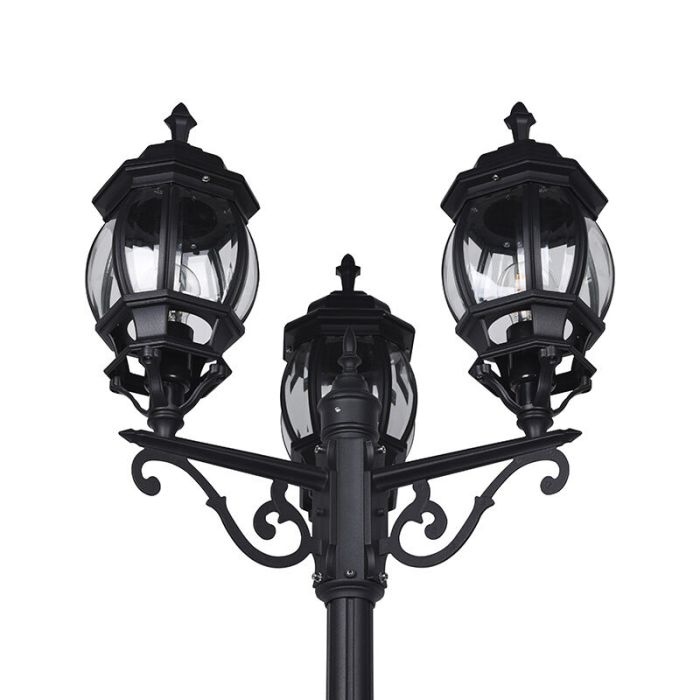 Farola antigua negra, Evander, IP23