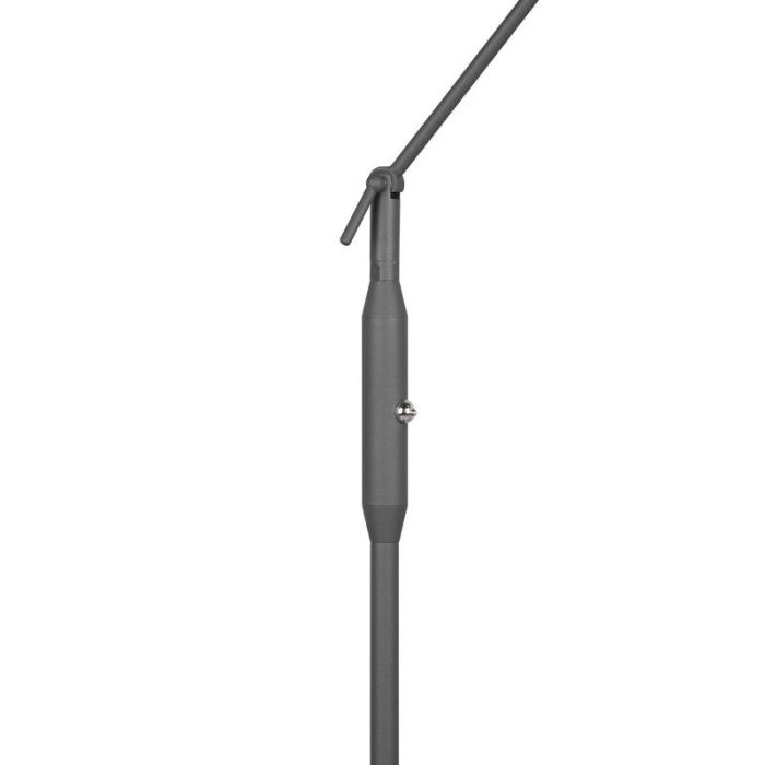 Lámpara de pie de lectura moderna antracita, Marjon, 6W, ajustable entre luz blanco cálido y frío LED, con regulador táctil