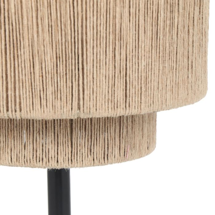 Lámpara de mesa rústica beige, Rinus