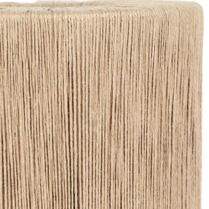 Lámpara de mesa rústica beige, Rinus