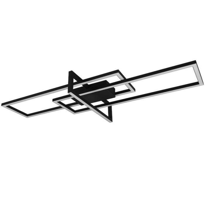 Plafón de techo moderno negro, Hatun, 34W, 3000K LED