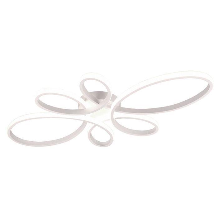 Lámpara de techo diseño blanca, Vikash, 32W, 4000K LED, regulable en 3 pasos