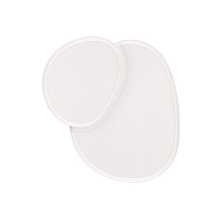 Lámpara de techo de metal blanca, Merwin, 21W, ajustable entre luz blanco cálido y frío LED, con mando a distancia