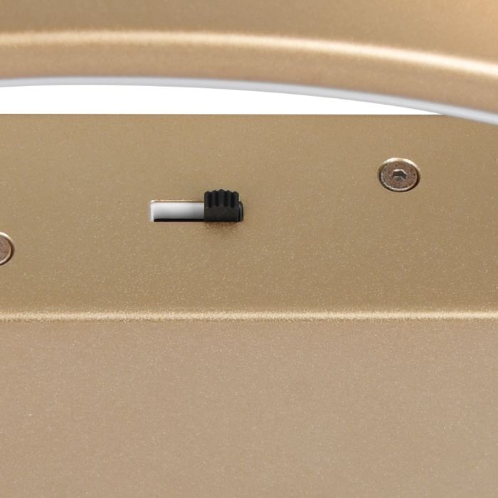 Plafón de techo diseño dorado, Teodore, 34W, white switch LED, regulable en 3 pasos