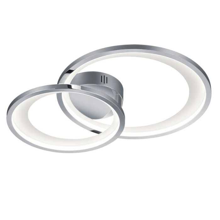 Plafón de techo moderno cromado, Kendi, 29W, 3000K LED