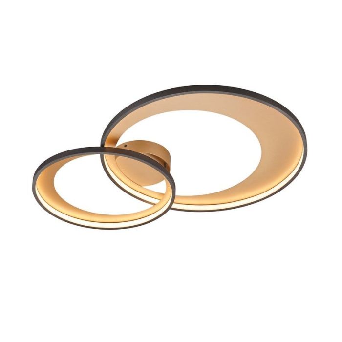 Plafón de techo moderno negro, Kendi, 36W, 3000K LED