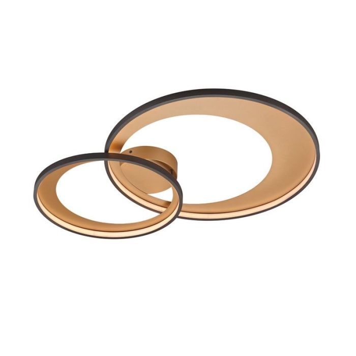 Plafón de techo moderno negro, Kendi, 36W, 3000K LED