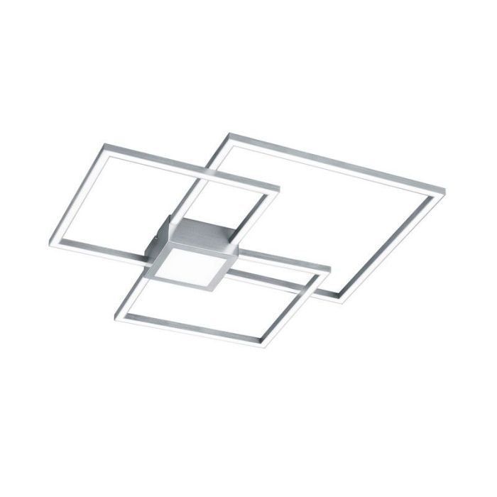Plafón de techo moderno níquel, Kimoni, 38W, 3000K LED