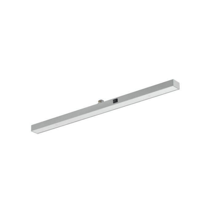 Lámpara de pinza gris Chloe para carril bifásico