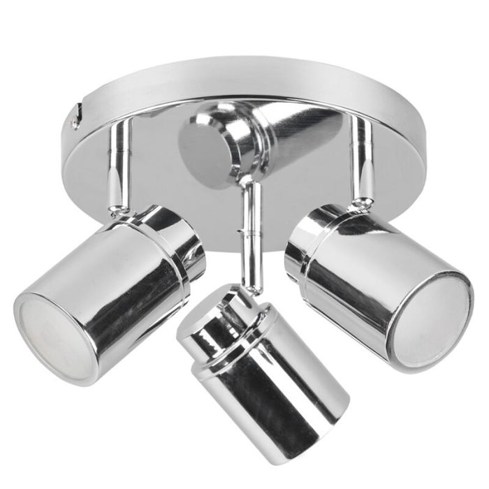 Foco techo baño moderno cromado, Nelis, IP44