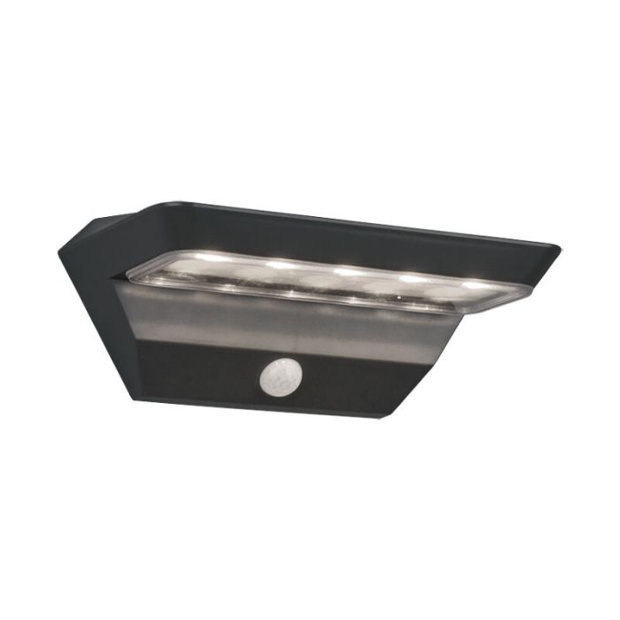 Aplique exterior con sensor de movimiento moderno antracita, Sunniva, 5W, 3000K LED, IP44