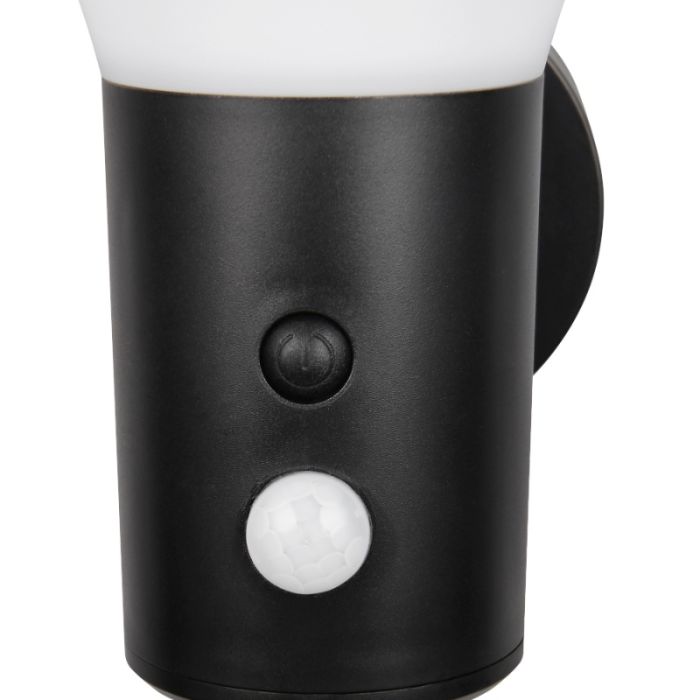 Aplique solar exterior moderno negro, Nebahat, 3W, 4000K LED, IP44