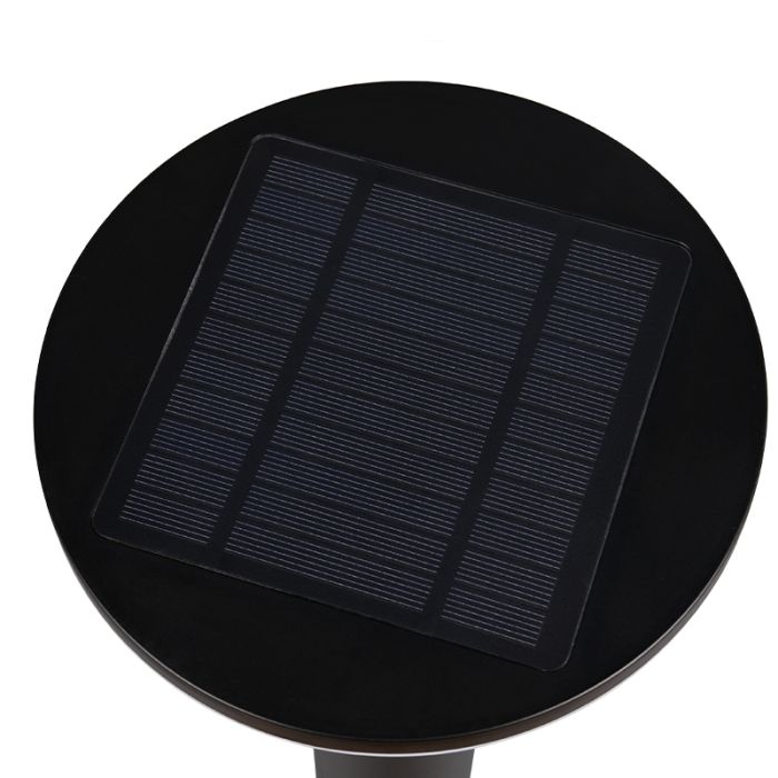 Aplique solar exterior moderno negro, Nebahat, 3W, 4000K LED, IP44