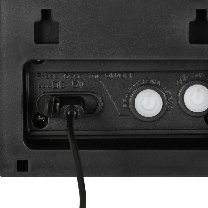 Aplique solar exterior moderno negro, Mukaddes, 8W, 4000K LED, IP44