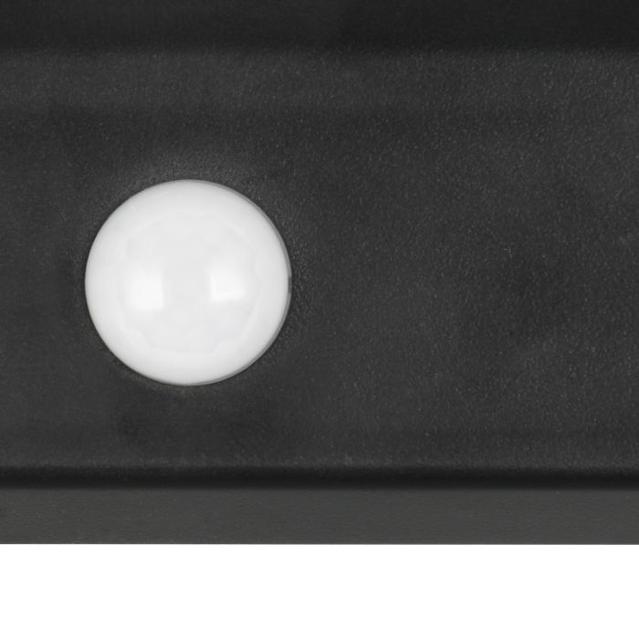 Aplique solar exterior moderno negro, Neelam, 8W, 4000K LED, IP44