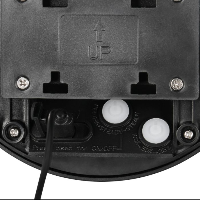 Aplique solar exterior moderno negro, Mutlu, 8W, 4000K LED, IP44