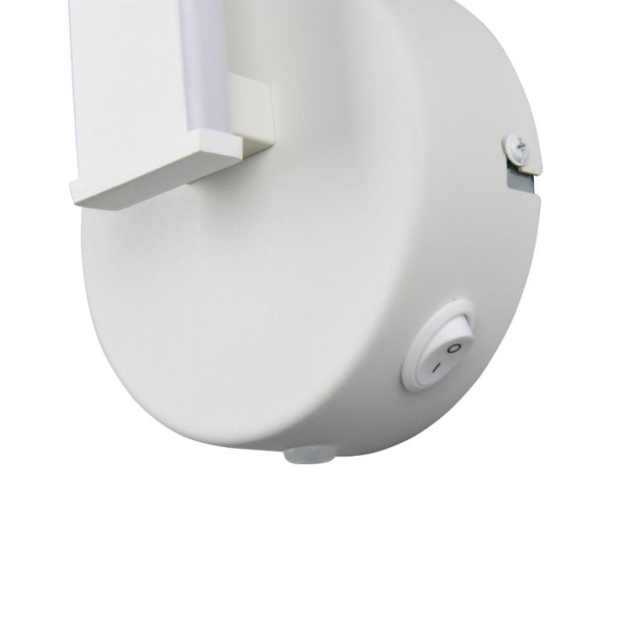 Aplique diseño blanco, Quirinus, 11W, 4000K LED, con interruptor