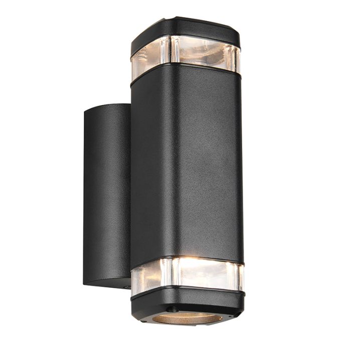 Aplique up down moderno negro, Poonam, IP44