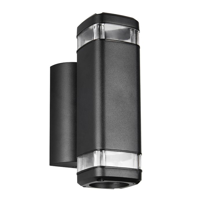 Aplique up down moderno negro, Poonam, IP44