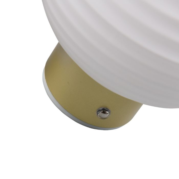 Aplique de pared recargable moderno latón, Walid, 1,5W, 3000K LED, regulable en 3 pasos