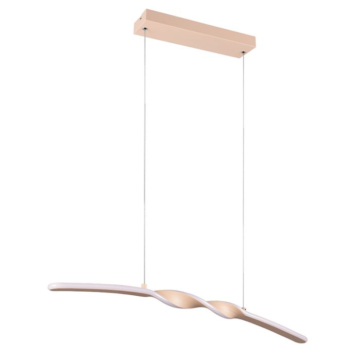Lámpara colgante diseño marrón, Quirinus, 18W, 4000K LED