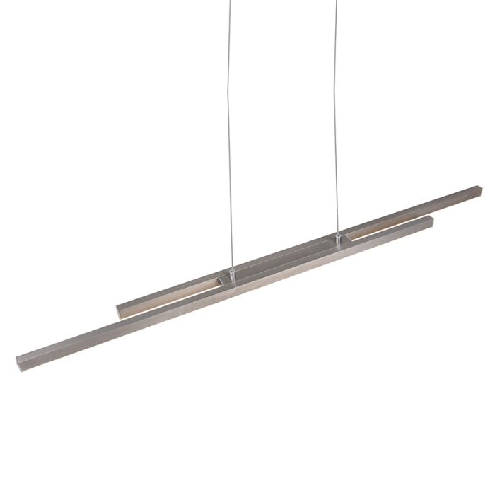 Lámpara colgante moderna níquel, Sangeeta, 22W, 3000K LED