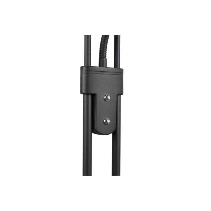 Lámpara de pie de lectura moderna negra, Fredrika, 27W, 3000K LED, con regulador táctil