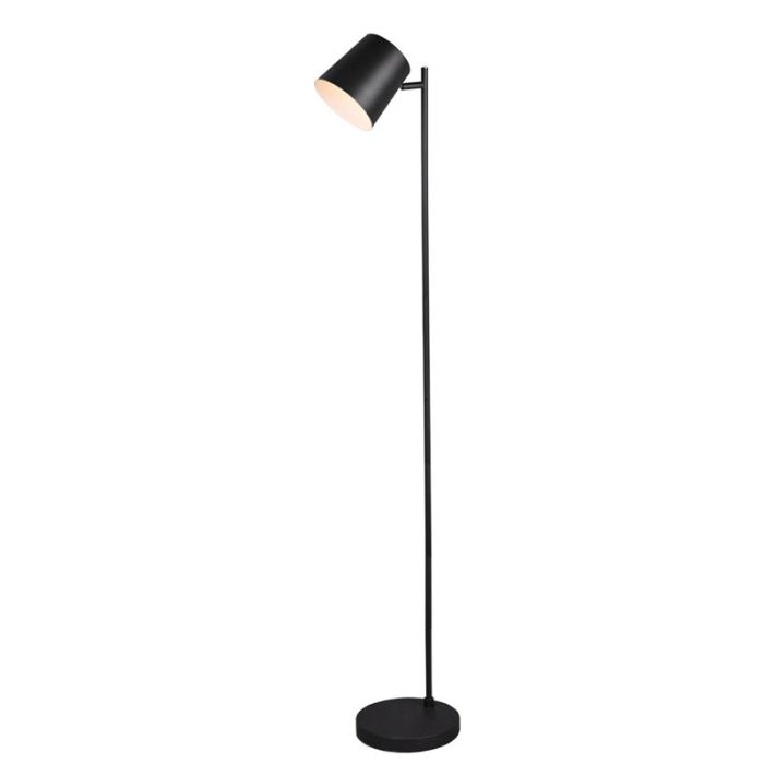 Lámpara de pie moderna negra, Suraya, 4,5W, 3000K LED, con regulador táctil