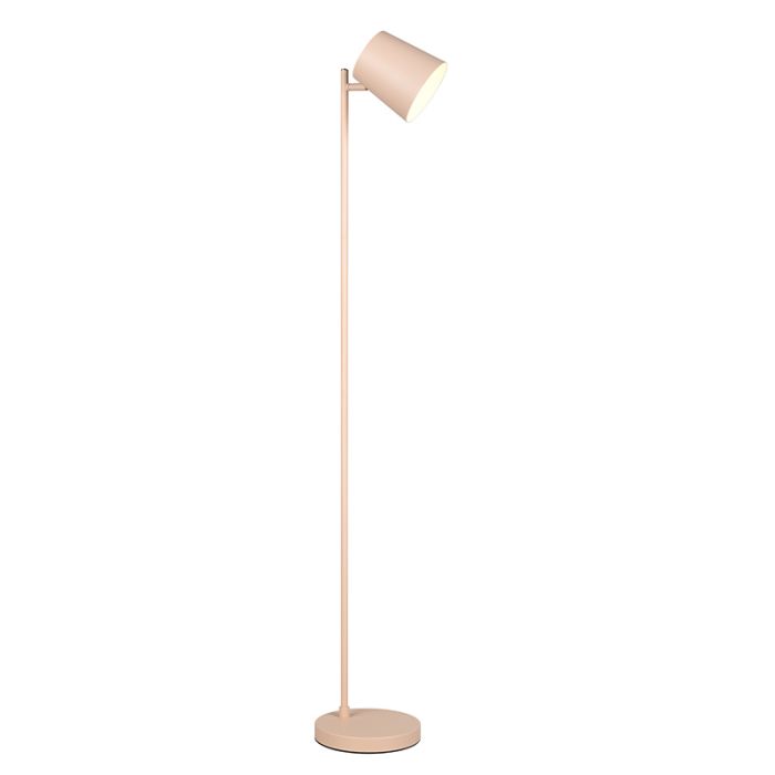 Lámpara de pie recargable de metal marrón, Suraya, 4,5W, 3000K LED, regulable en 3 pasos