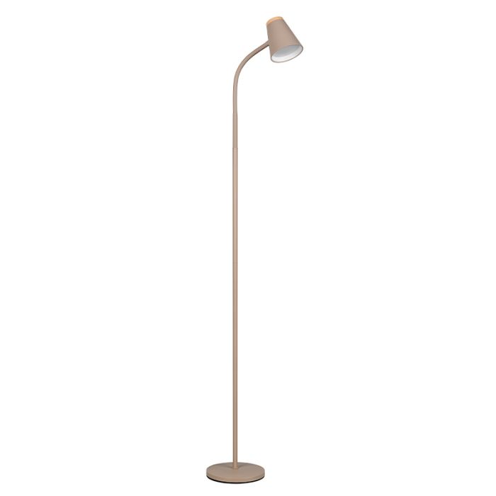 Lámpara de pie moderna marrón, Rahul, 4,5W, 3000K LED, con interruptor