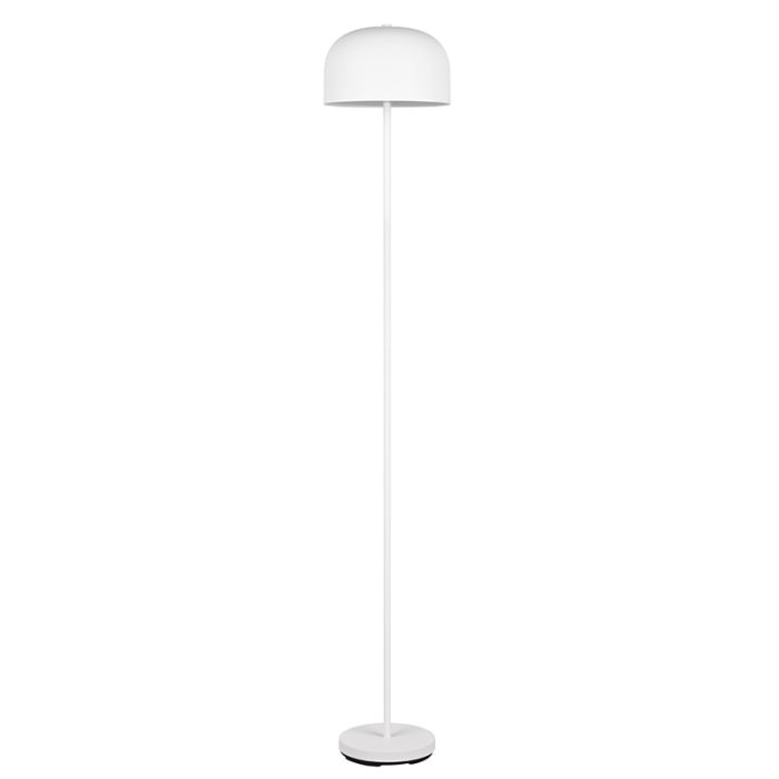 Lámpara de pie recargable moderna blanca, Dustin, 2,5W, 3000K LED, regulable en 3 pasos