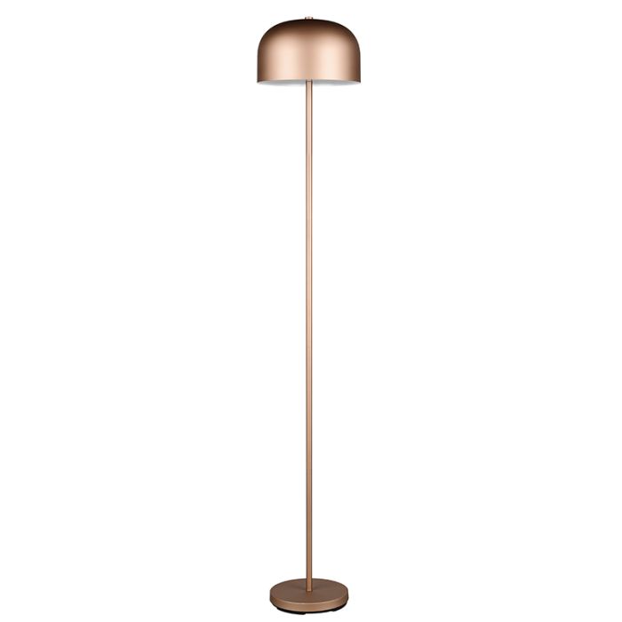 Lámpara de pie recargable moderna marrón, Dustin, 2,5W, 3000K LED, regulable en 3 pasos