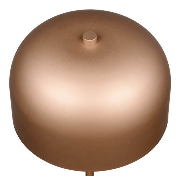 Lámpara de pie recargable moderna marrón, Dustin, 2,5W, 3000K LED, regulable en 3 pasos
