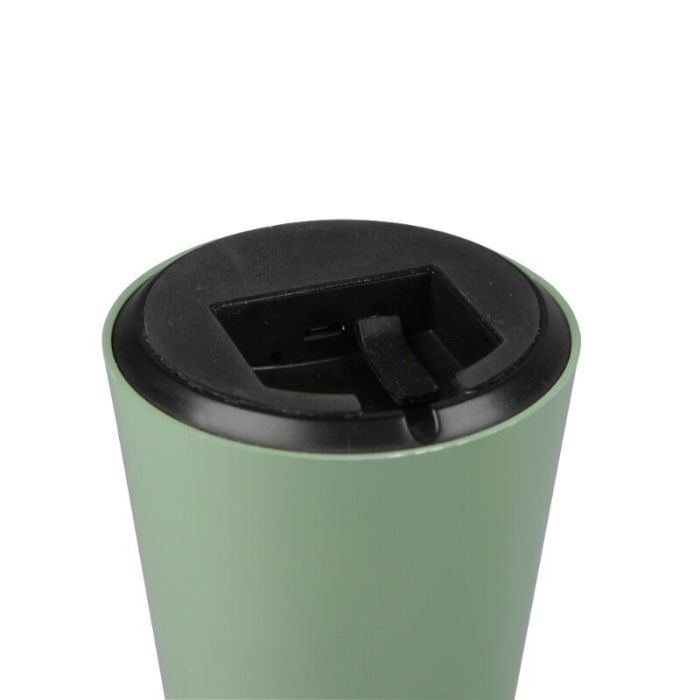Lámpara de mesa exterior moderna verde, Rachelle, 2W, 3000K LED, IP44, regulable en 3 pasos