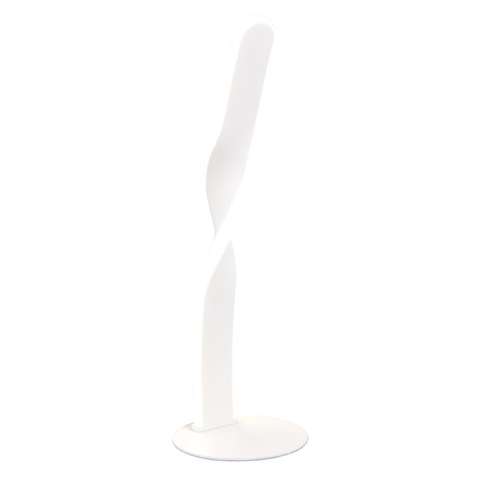 Lámpara de mesa diseño blanca, Quirinus, 10W, 4000K LED, con interruptor