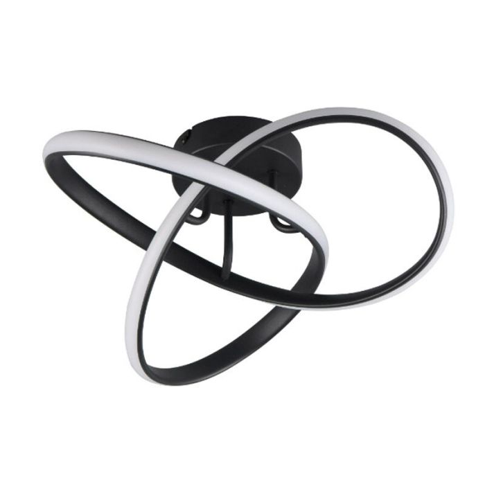 Lámpara de techo diseño negra, Suat, 15W, 3000K LED