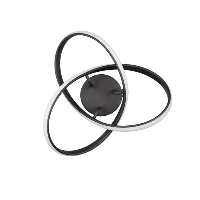 Lámpara de techo diseño negra, Suat, 15W, 3000K LED