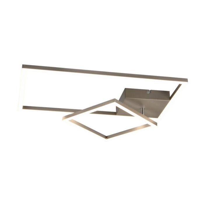 Plafón de techo moderno níquel, Binc, 25W, 4000K LED, regulable en 3 pasos