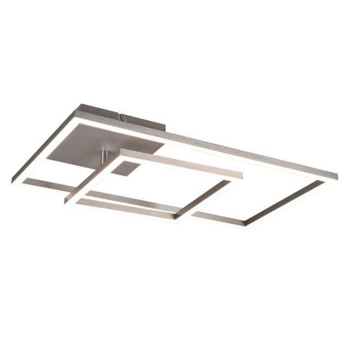 Plafón de techo moderno níquel, Binc, 25W, 4000K LED, regulable en 3 pasos