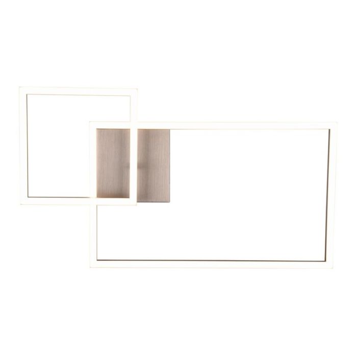 Plafón de techo moderno níquel, Binc, 25W, 4000K LED, regulable en 3 pasos